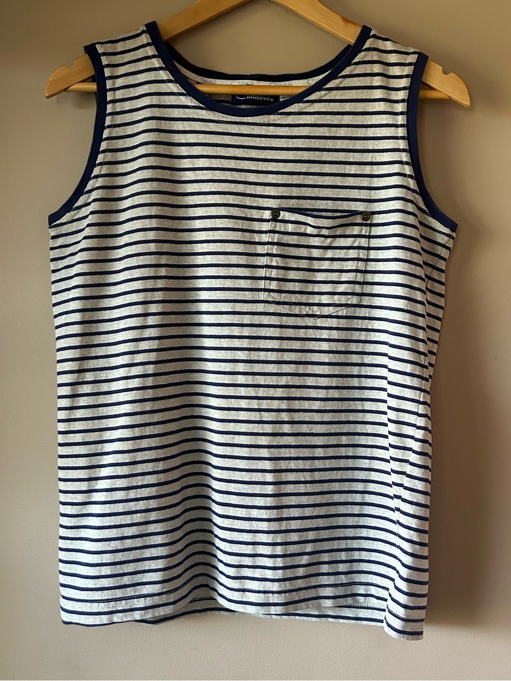 Catalina Navy and Grey Striped Tank Top